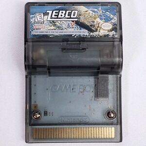 Zebco Fishing Nintendo Game Boy Color GBC Rumble Feature Authentic‎ Cartridge